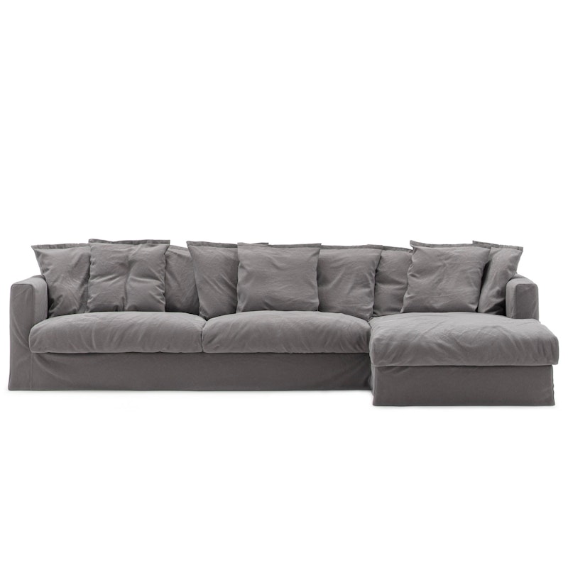 Upholstery For Le Grand Air 3-seater Sofa Cotton Divan Right, Grey