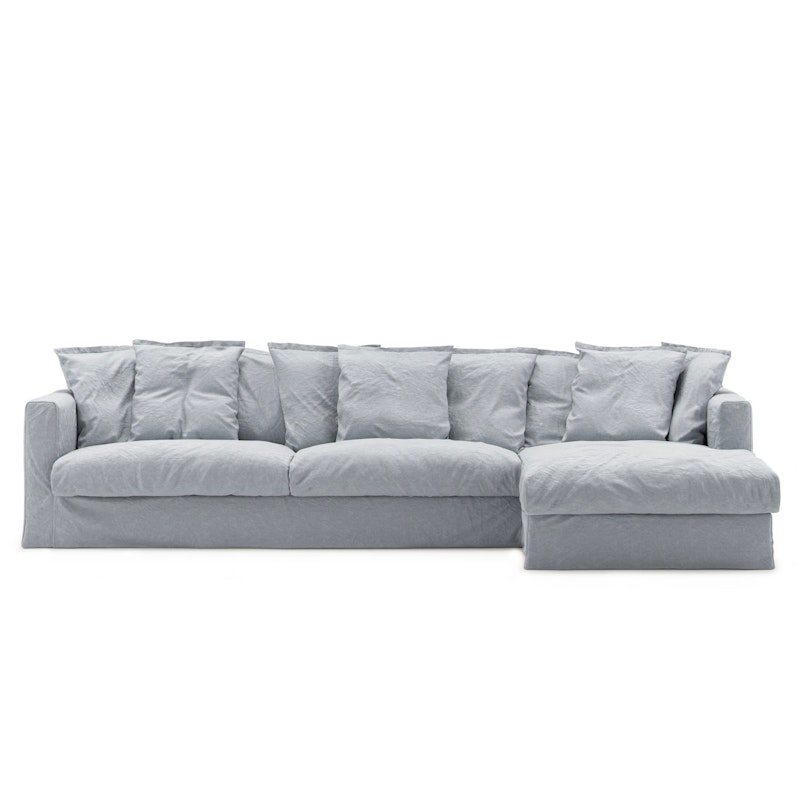 Upholstery For Le Grand Air 3-seater Sofa Linen Divan Right, Nordic Sky