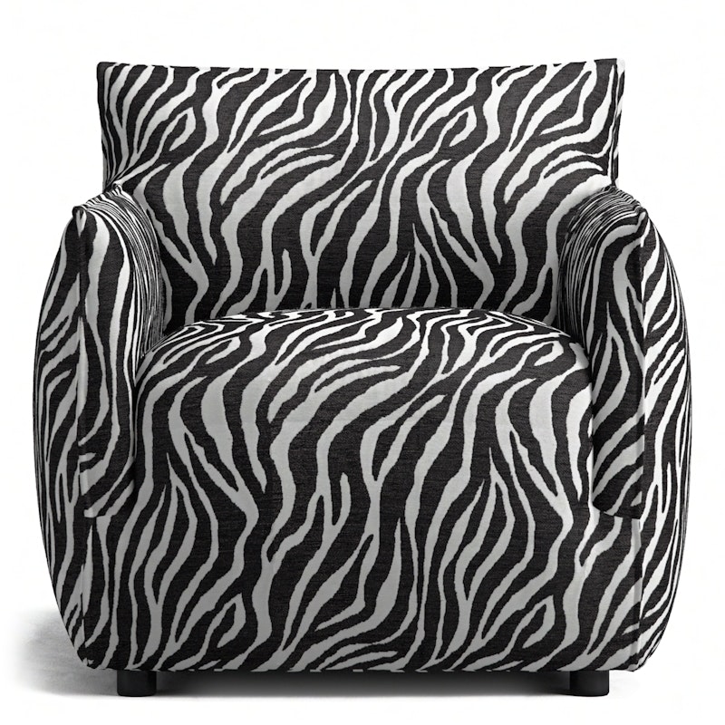 Le Petite Armchair Zebra, Black / White