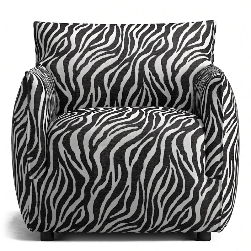 Le Petite Armchair Zebra, Black / White