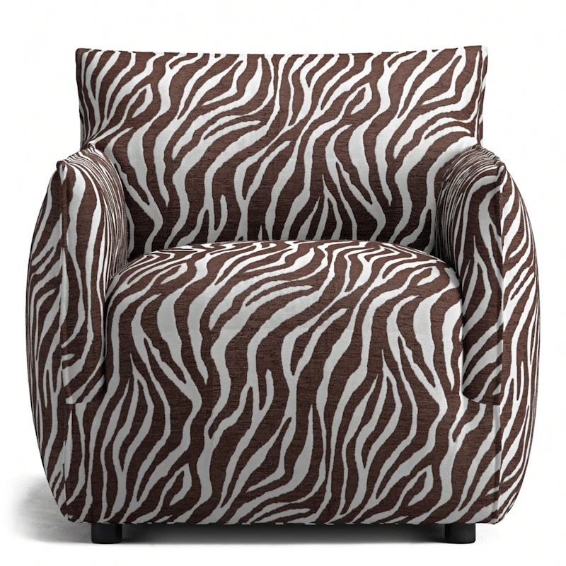 Le Petite Armchair Zebra, Brown / White
