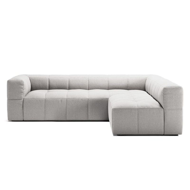Mure 3-Seater Sofa With Open End Right, Moon White