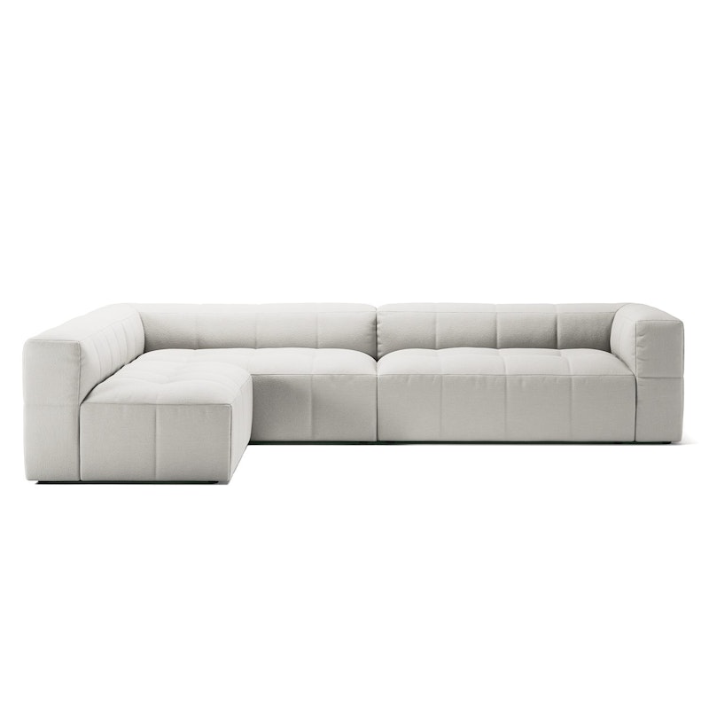 Mure 4-Seater Sofa With Open End Left, Steam White