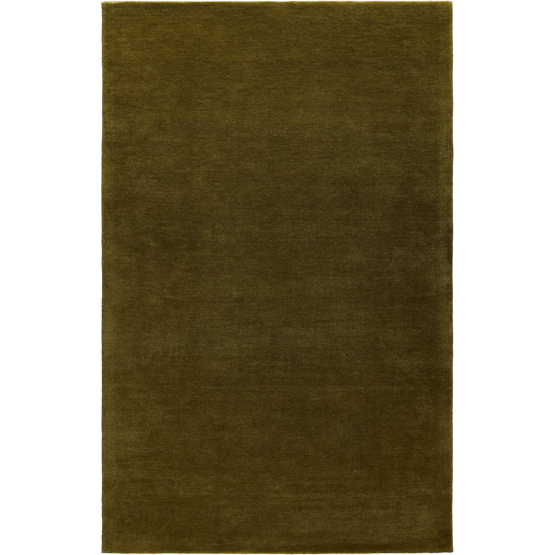 Nordic Plain Wool Rug 180x270 cm, Moss