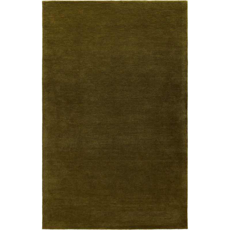 Nordic Plain Wool Rug 250x350 cm, Moss