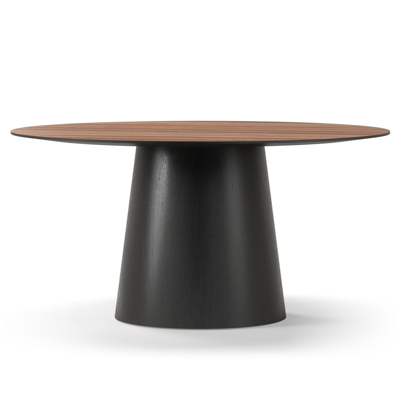 Social Dining Table Walnut / Black Oak, 150 cm