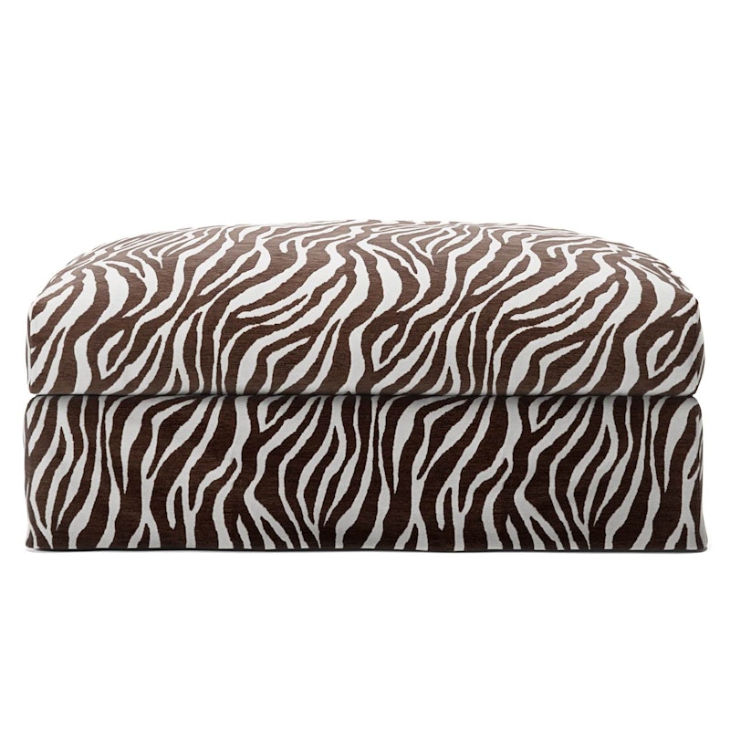Upholstery For Le Grand Air Footstool Chenille, Zebra