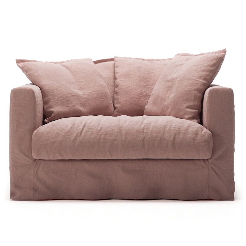 Upholstery For Le Grand Air Love Seat Linen, Tender Blush