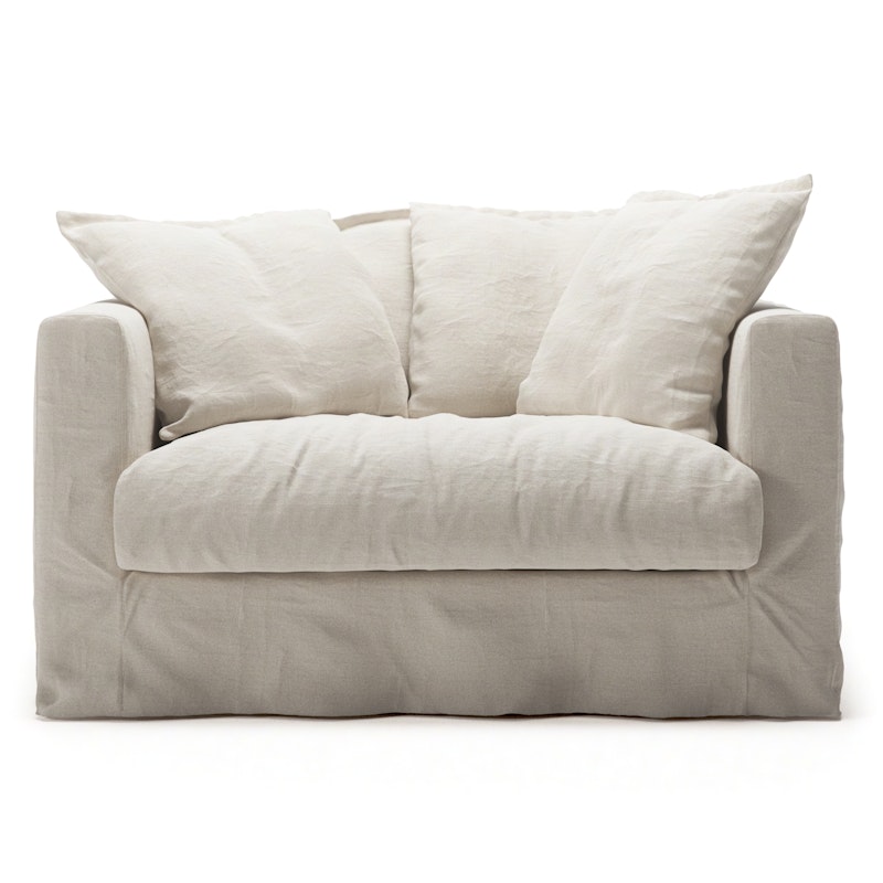 Upholstery For Le Grand Air Love Seat Linen, Creamy White