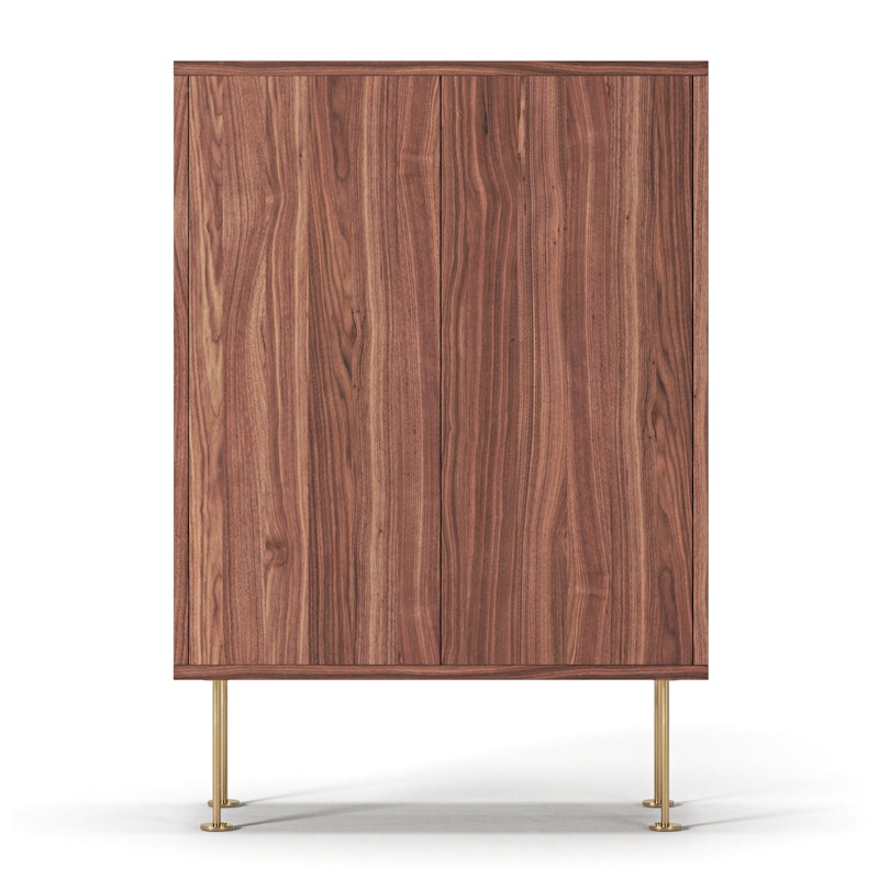 Vogue 64 Cabinet, Walnut / Brass