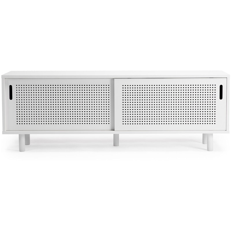 Ray Media Bench 150 cm, White Painted