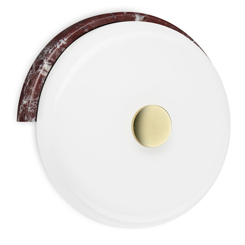 Trip Wall Lamp, Marble Burgundy / Opal