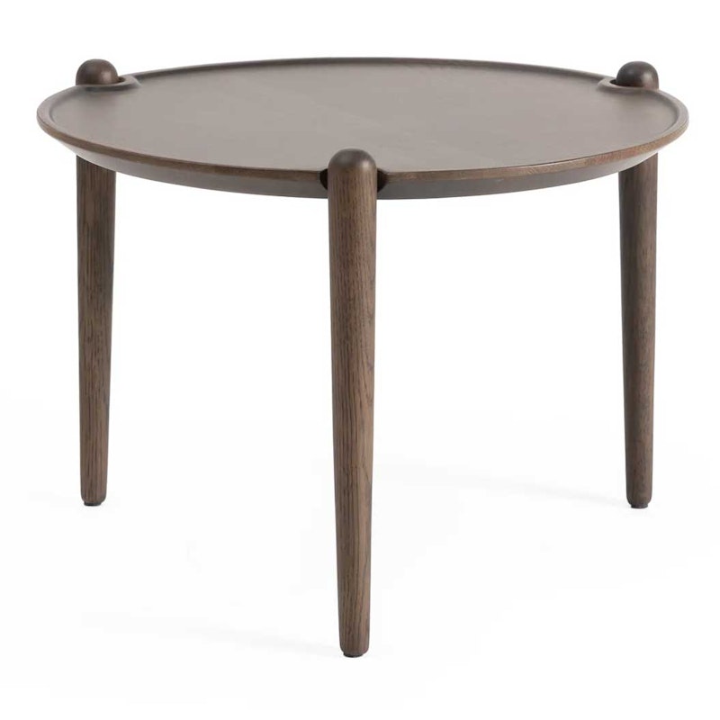 Aria Coffee Table Ø50 Low, Dark Oak