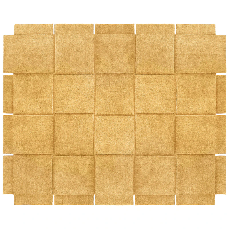Basket Rug Yellow Ochre, 245x300 cm