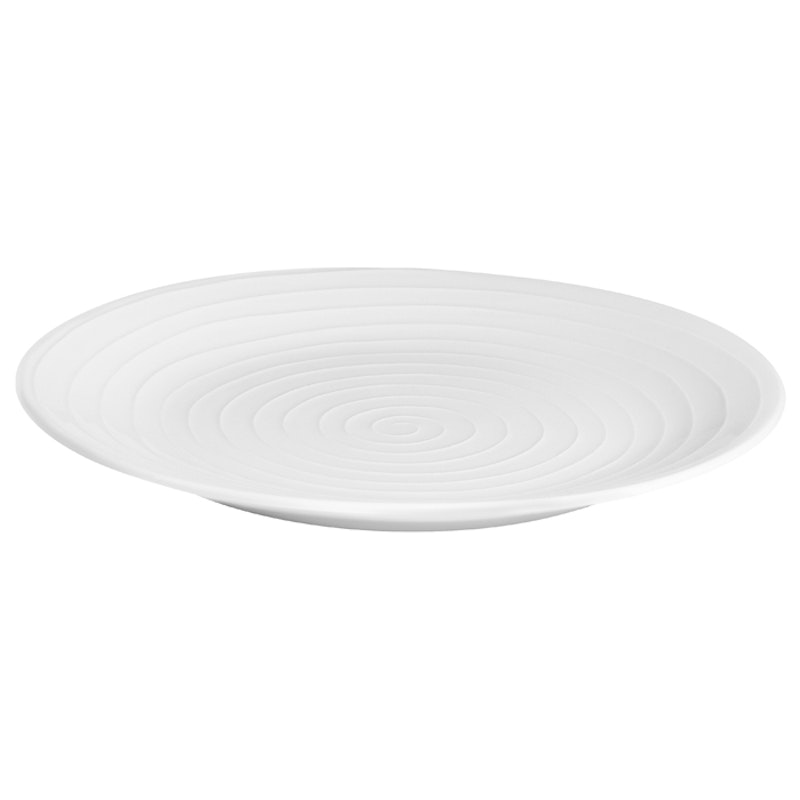 Blond Plate Stripes 28 cm, White