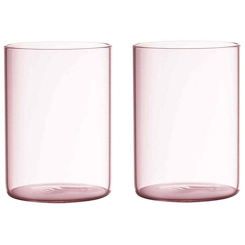 Favourite Drinking Glasses 2-pack The Mute Collection, Pink