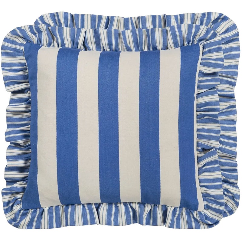 Berkeley Stripe Cushion 43x43 cm, Cobalt