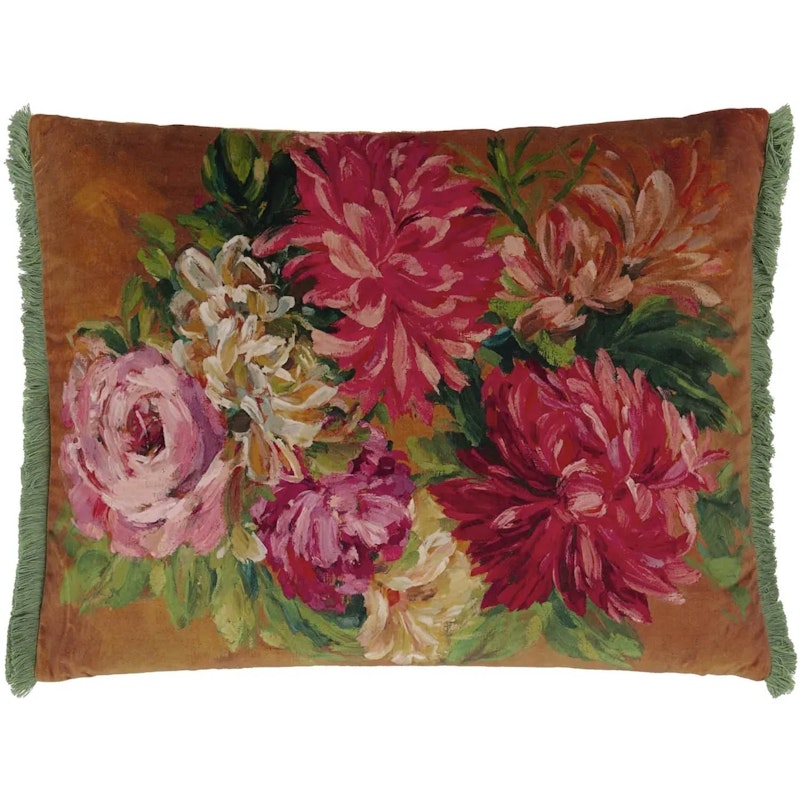 Fleurs D Artistes Cushion 45x60 cm, Terracotta