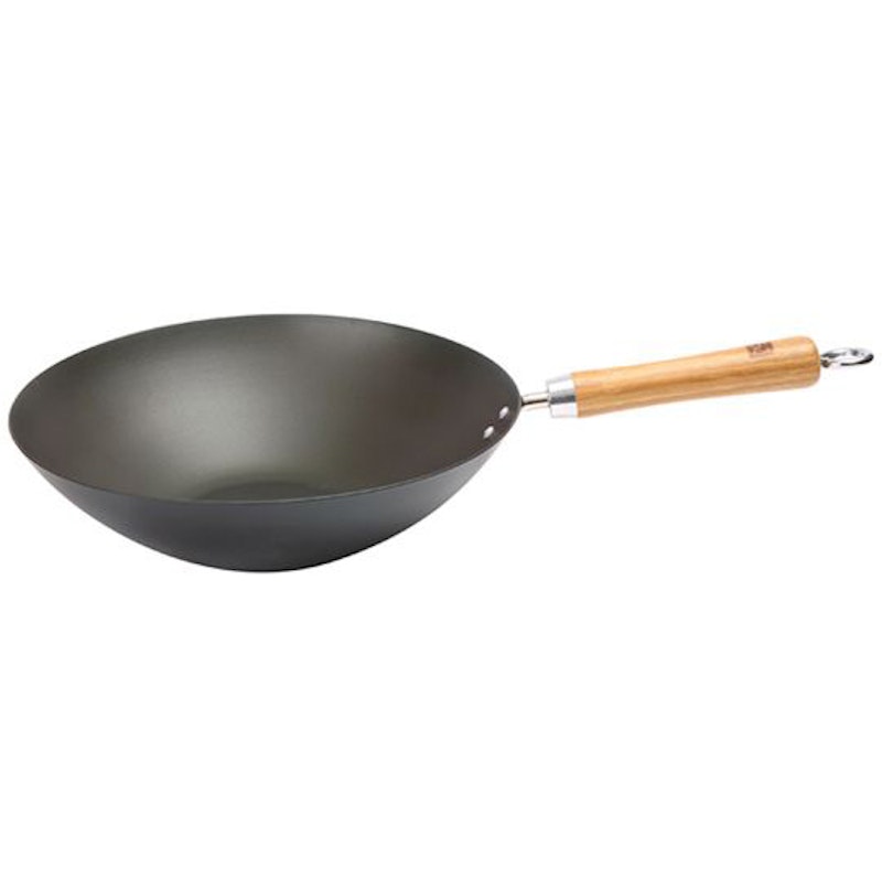 School of Wok Wok Pan Carbon Steel Black, 27 cm