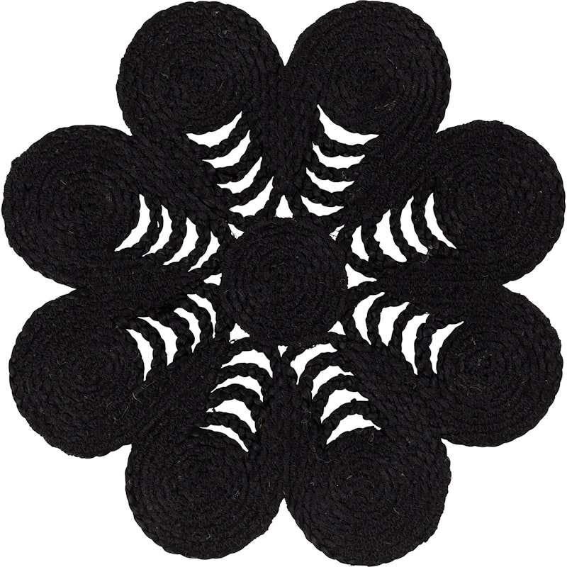 Elin Anemone Placemat 40 cm, Black