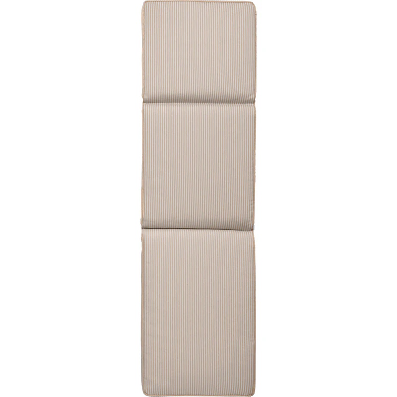 Narrow Stripe Sunbed Cushion 50x186 cm, Beige