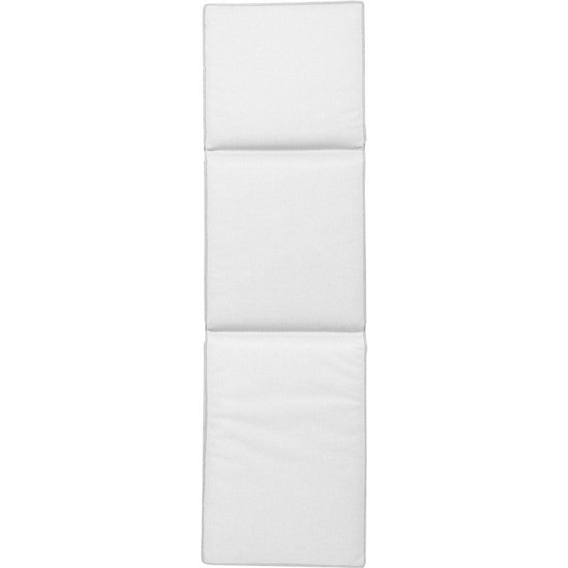 Plain Sunbed Cushion 50x186 cm, White