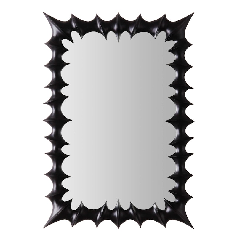 Brutalist Wall Mirror Small, Black