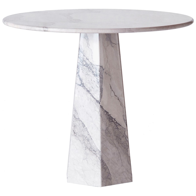 Hexagon Dining Table Ø90 cm, Albanian Grey Marble