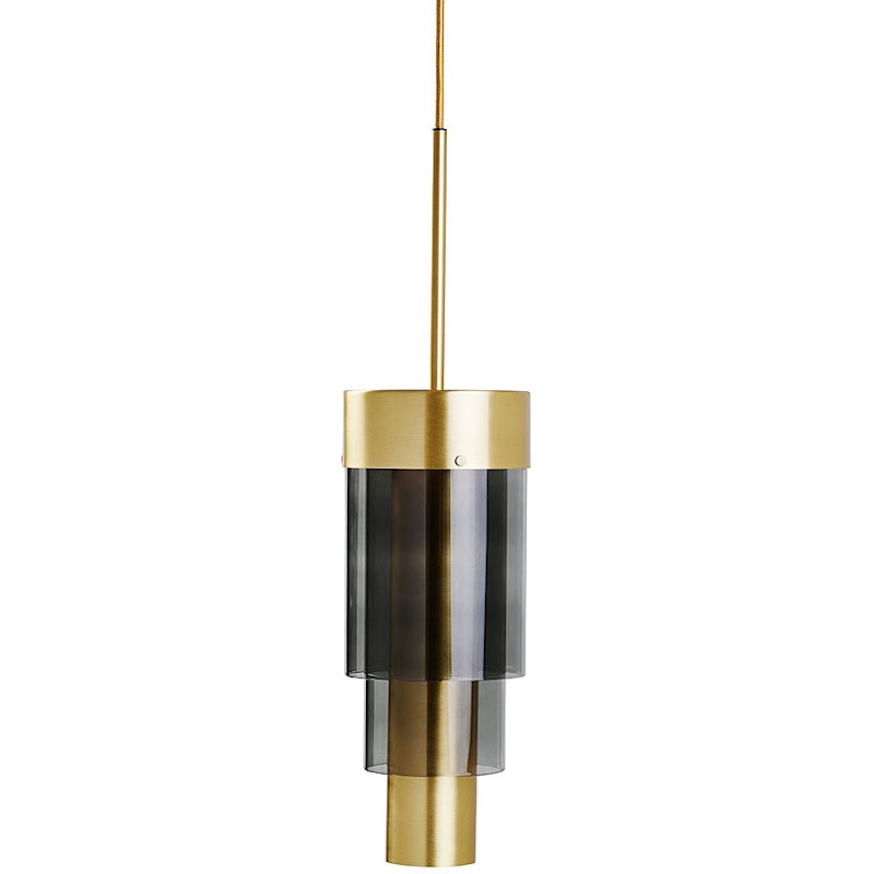 A-spire Pendant, Brass / Smokey Grey