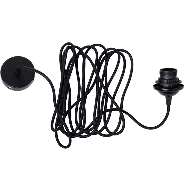 Edgeform Cord Set For Pendant With Canopy 500 cm, Black