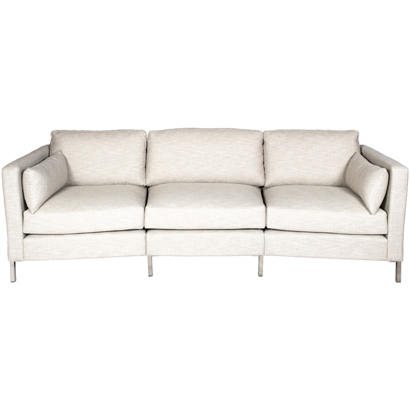 Wave Sofa 3,5-Seater Curved Pk1, Nolita Almond 01