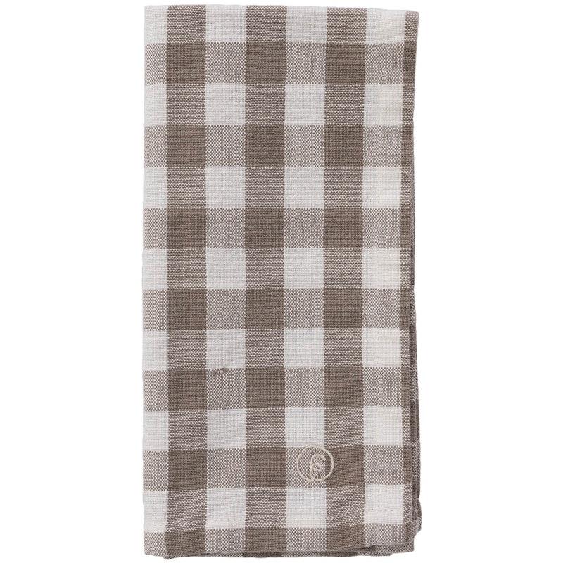 Cloth Napkin 40x40 cm, White/Mole