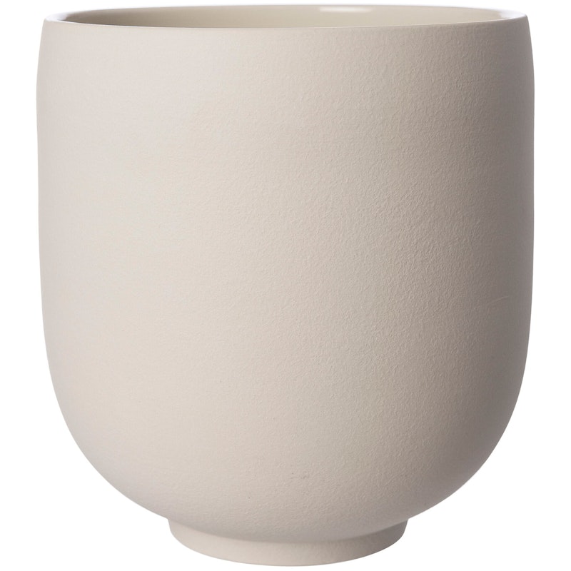 Pot Stoneware 28 cm, Natural White