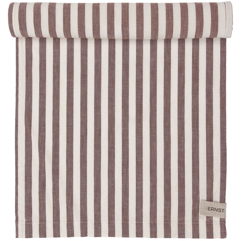 Table Runner Wide Stripes 45x250 cm, Red / White