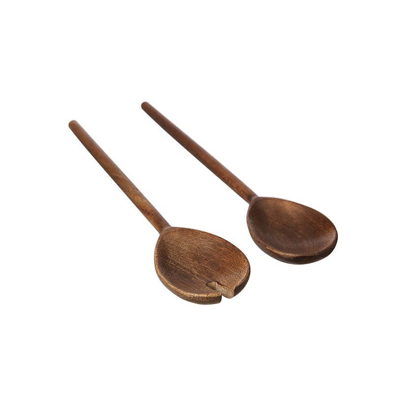 Salad Server Mango Wood, Dark Brown