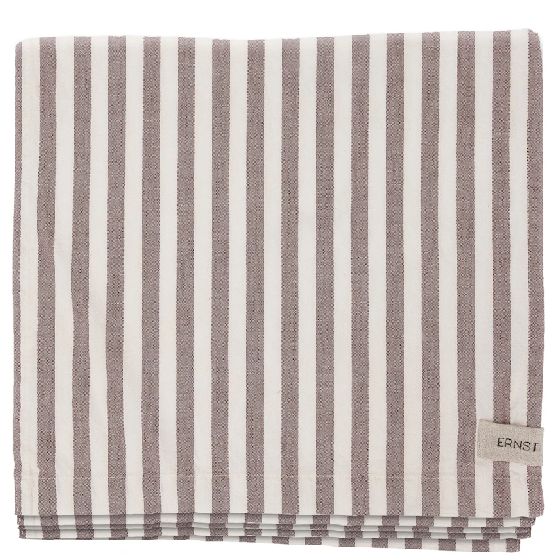 Table Cloth Wide Striped 145x300 cm, Red