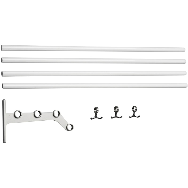 Nostalgi 291 Extension Part For Hat Rack, Aluminium / White