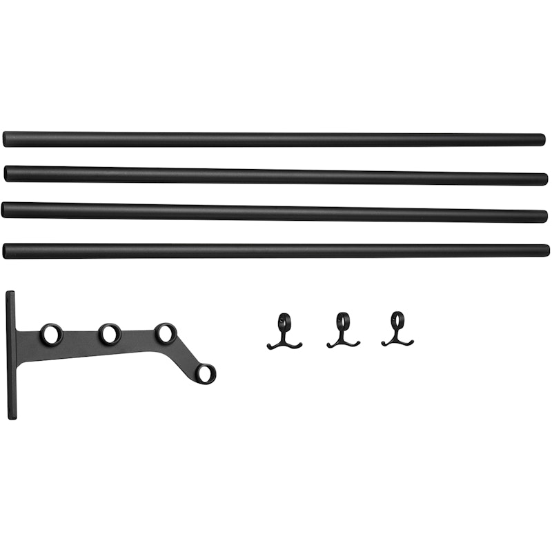 Nostalgi 291 Extension Part For Hat Rack, Black / Black