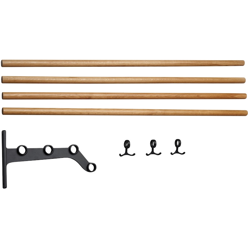 Nostalgi 291 Extension Part For Hat Rack, Black / Oak