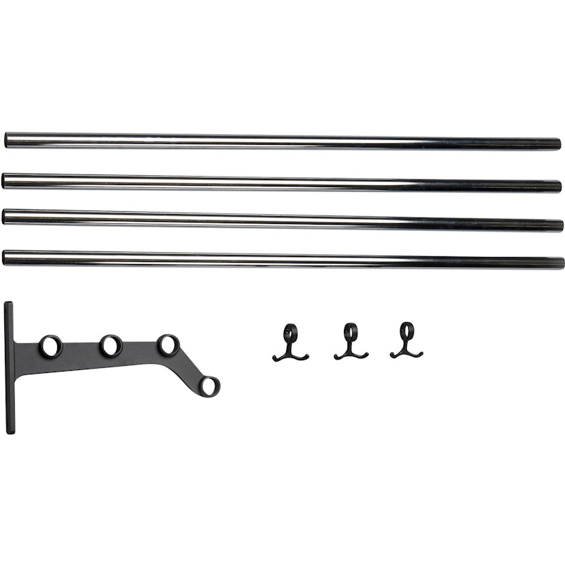 Nostalgi 291 Extension Part For Hat Rack, Black / Chrome