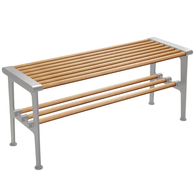 Nostalgi Bench 100 cm, Oak / Aluminium