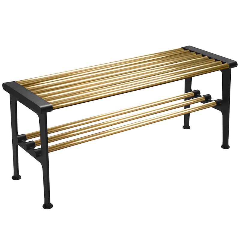 Nostalgi Bench 100 cm, Brass / Black