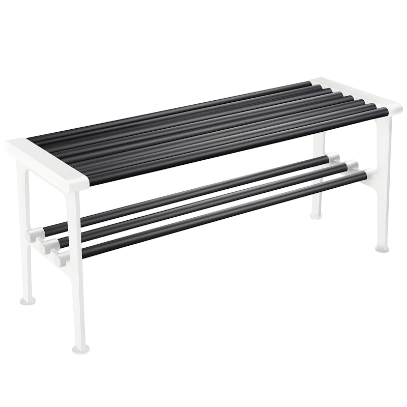 Nostalgi Bench 100 cm, Black / White