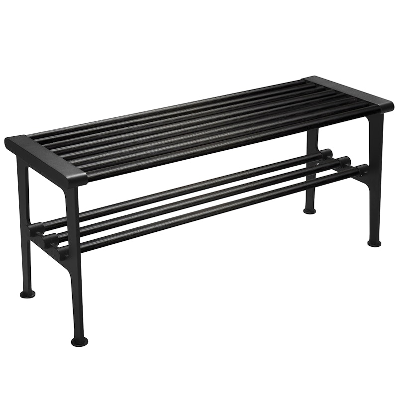 Nostalgi Bench 100 cm, Black Stained Oak / Black