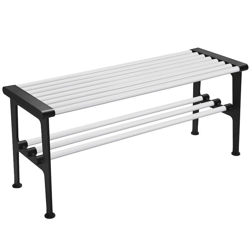 Nostalgi Bench 100 cm, White / Black