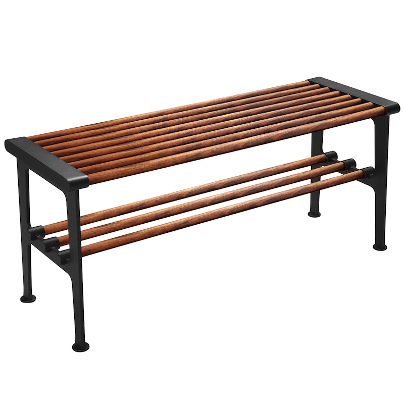 Nostalgi Bench 100 cm, Walnut / Black