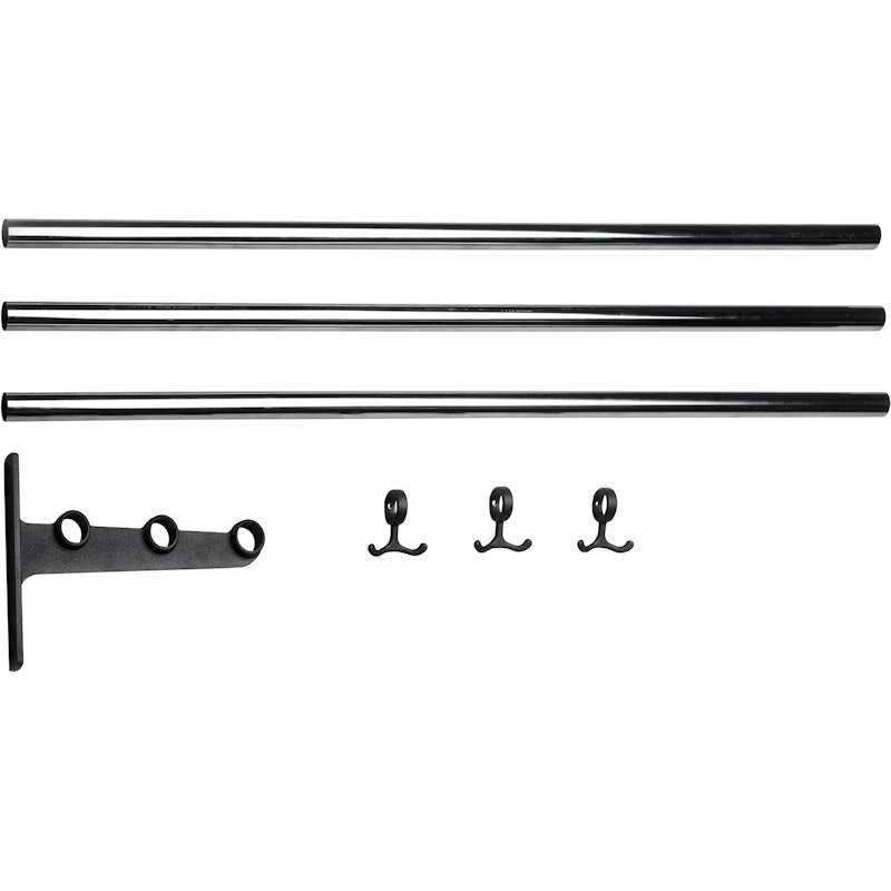 Nostalgi Extension Part For Hat Rack / Shoe Rack, Aluminium / Chrome