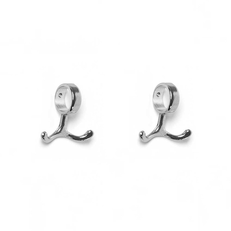 Nostalgi Hook 2 Pcs, Aluminium