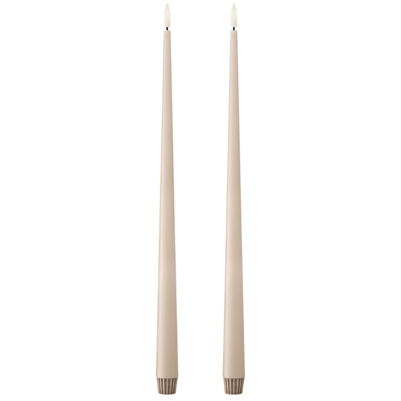 Led Candles 2-pack 40 cm, Ice Latte