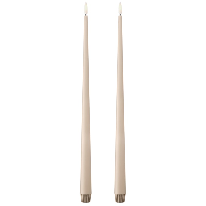 Led Candles 2-pack 40 cm, Ice Latte